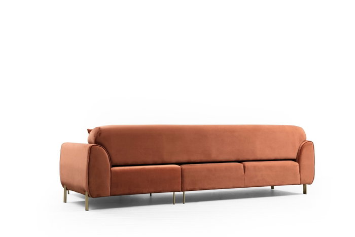 Atelier Del Sofa Sofá-Cama de Esquina Color Canela